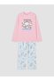 Rmz Gi̇yi̇m Farkiyla Cinnamoroll Zero Roba Collar Girls' Pajama Set