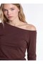 Tricou asimetric cu mânecă lungă - 6
