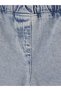 Rmz Gi̇yi̇m Farkiyla Standard Fit Ruffled Girls' Jeans - 3