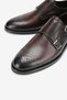 Men's Leather Double Buckle Classic Shoes – Brown - 3