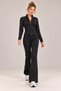 Women's Zippered High-Neck Belize Fabric Spanish Leg Flexible Sports Two-Piece Set