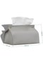 2 Pack Tissue Box Cover Holder,Leather Rectangular Tissue Box Cover Holder Organizer for Car, - 7