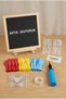 Reading Day Decoration Classic Set Dark Gray Felt Writing Board with Stand and Balloon Chain I'M Now Reading Set - 3
