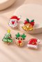 Air Conditioner Decoration Set New Year's Christmas Themed 5-Piece Vehicle Merry Christmas Santa Claus Deer Pine Tree Bell Hat Plant - 4