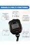 Professional Waterproof Stopwatch for Coaches,3-Row Large LCD Screen,10-Group Memory,Pace Mode,Clock - 6
