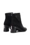 Women's Imported Velvet Material Patterned Stone Evening Dress Boots - 4