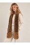 Soft Furry Plush Long Scarf Gray - Faux Fur Winter Shawl Furry Collar