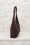 Suede Casual Model Ring Charm Zippered Women's Shoulder Bag Brown - 4