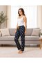 Women's Micro Suede Winter Elastic Comfortable Pajama Bottoms - 3
