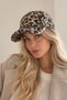 Leopard Adjustable Plush Visor Furry - Cap Hat Soft Cap