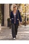 Collar Stripe Detailed Pocketed Knitwear Cardigan Women's Clothing New Season - 3