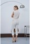 Women's Ecru Linda Zero Sleeve Knitwear Blouse - 6