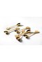 Tea Spoon Set 12 Pieces Ottoman Motif Metal Gold - 2