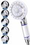 Glb-Stl41414 Massage Effect Filtered Shower Head with 5 Functions Rain Mist Wide Water Flow - 2