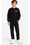 29810-26 Boy's 3 Thread Yarn Embroidered Tomorrow Printed Crew Neck Sweatshirt 9-12 Years