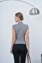 Women's Gray Linda Zero Sleeve Knitwear Blouse - 6