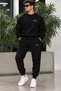 Smoked Panter Unisex Printed Sweatshirt and Sweatpants Oversize Premium Set,,,