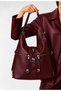 Women's Large Size Soft Leather Backpack with 4 Compartments and 2 Main Compartments (Size 38X27 cm) - 3