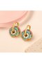 Baby Blue & Peach Color Earrings
