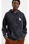 Unisex Anthracite Acid Wash Effect Washed Oversize Hoodie Thick Fabric