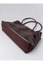 Women's Bitter Brown XL Three-Compartment Business School Shoulder Tote Bag - 6