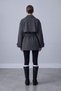 Women's Short Cashmere Coat with Sleeve Cuff Detail 32542 - 3