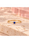 Petite Square Crystal Ring - Ruby Red, 8 - 5