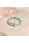 Aqua Pearl Trio Ring