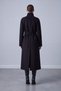 Women's Belted Stand Collar Cashmere Coat 32526 - 2