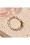 Pearl Charm Ring - Crystal Star - 7