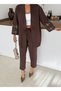 Women's Gabardine Fabric with Bead Embroidery on the Back of the Sleeves - 7