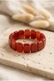Natural Stone Rectangular Cut Flexible Bracelet
