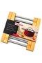Adjustable Metal Stand with Bamboo Legs 21X22---21X34Cm () Glbl-Stl57839 - 2