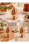 Hand Embossed Copper Salt Bowl Decorative Tableware Salt and Spice Bowl - 3