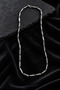 Stainless Steel Bar Model Chain Necklace - 3