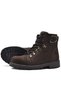 Rakerplus Griffon 8028-K1 Brown Nubuck 100% Genuine Leather Zippered Boys' Boots - 5