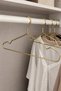 Metal Gold 3-Piece Clothes, Shirt, and Skirt Hanger - 2