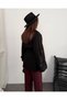 Women's Cape Belted Double-Breasted Collar Buttoned Short Cashmere Coat - 7