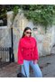 Women's Short Stand Collar Double Button Belted Trench Coat - 4