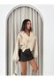 Women's Shawl Collar Short Jacket with Buckle Belt - 5