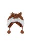Boys & Girls Fox Model Plush Beret & Hat - 3