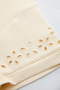 Crew Neck T-Shirt with Floral Embroidery Detail on the Sleeves - 7