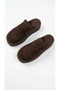 Brown Suede Thick Platform Sole Women's Sabo Slippers - 4