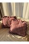 2-Piece Bordo Linen Cloth Cover (45X45Cm)