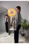 Women's Leopard Patterned Belted Short Jacket – Stylish Model Trench with Waist Fit - 5