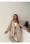 Women's Back-To-Back Sleeves with Bead Embroidery Worked Kimono Pants Set - 4