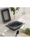 Adjustable Folding Strainer 6300 ml – Over-The-Sink Vegetable and Fruit Washing and Draining Apparatus with Extendable Handle, Gray - 3