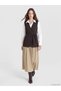 Esvab • Modern & Distinctive Double-Breasted Roba Collar Women's Plain Vest - 2