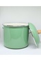 22 Cm, 5 Liter Green Enameled Bakraç - 5