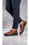 Makosen Laceless Genuine Leather Orthopedic Insoles Non-Slip Sole Daily Men's Shoes - 2